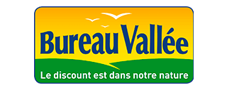 Logo en couleur des magasins Bureau Vallée