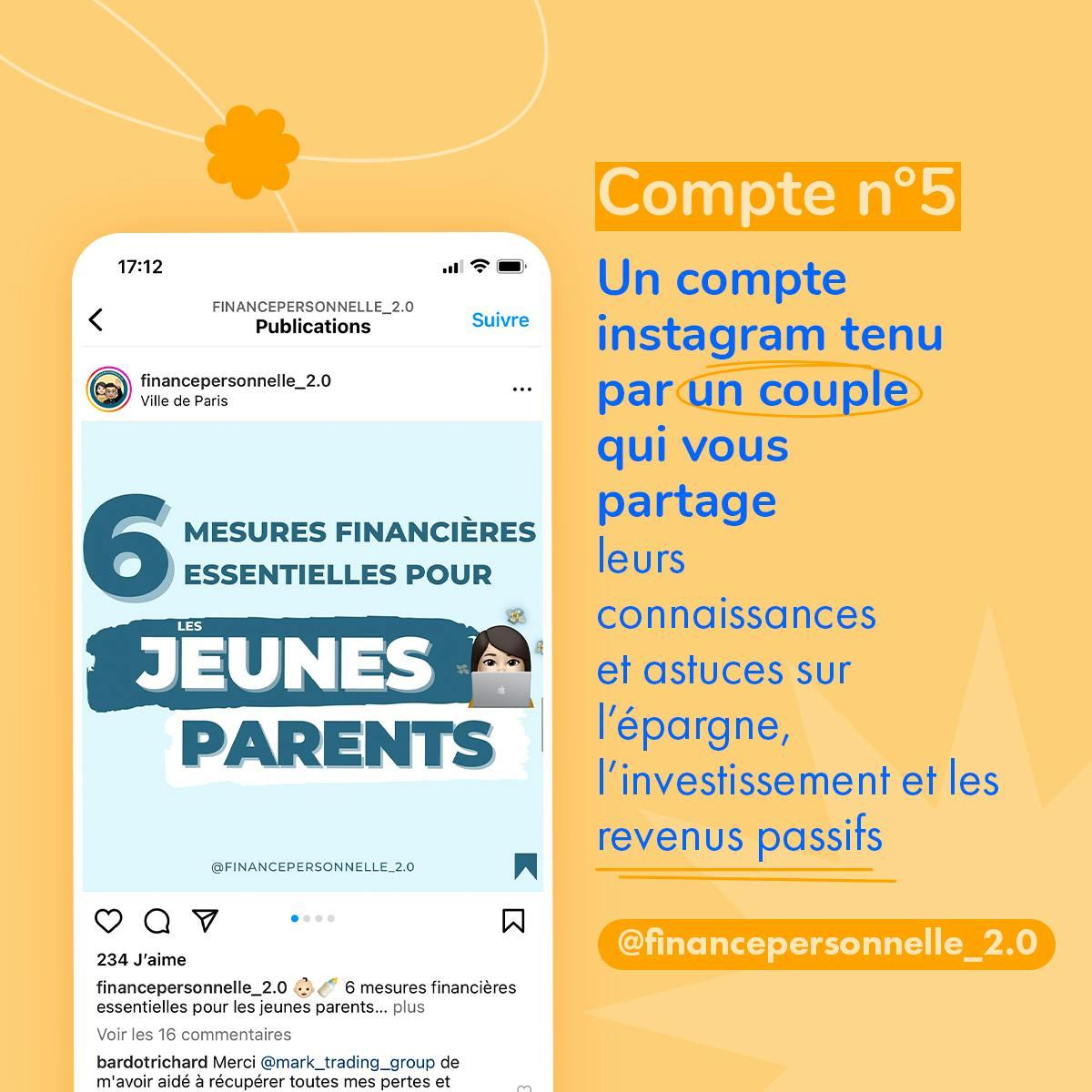 Compte Instagram @financepersonnelle_2.0