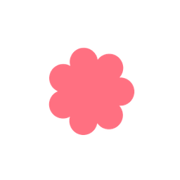 Icone d'une fleur rose