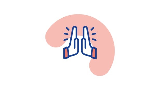 Hand clap illustration