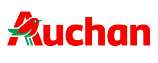Logo en couleur du magasin Auchan