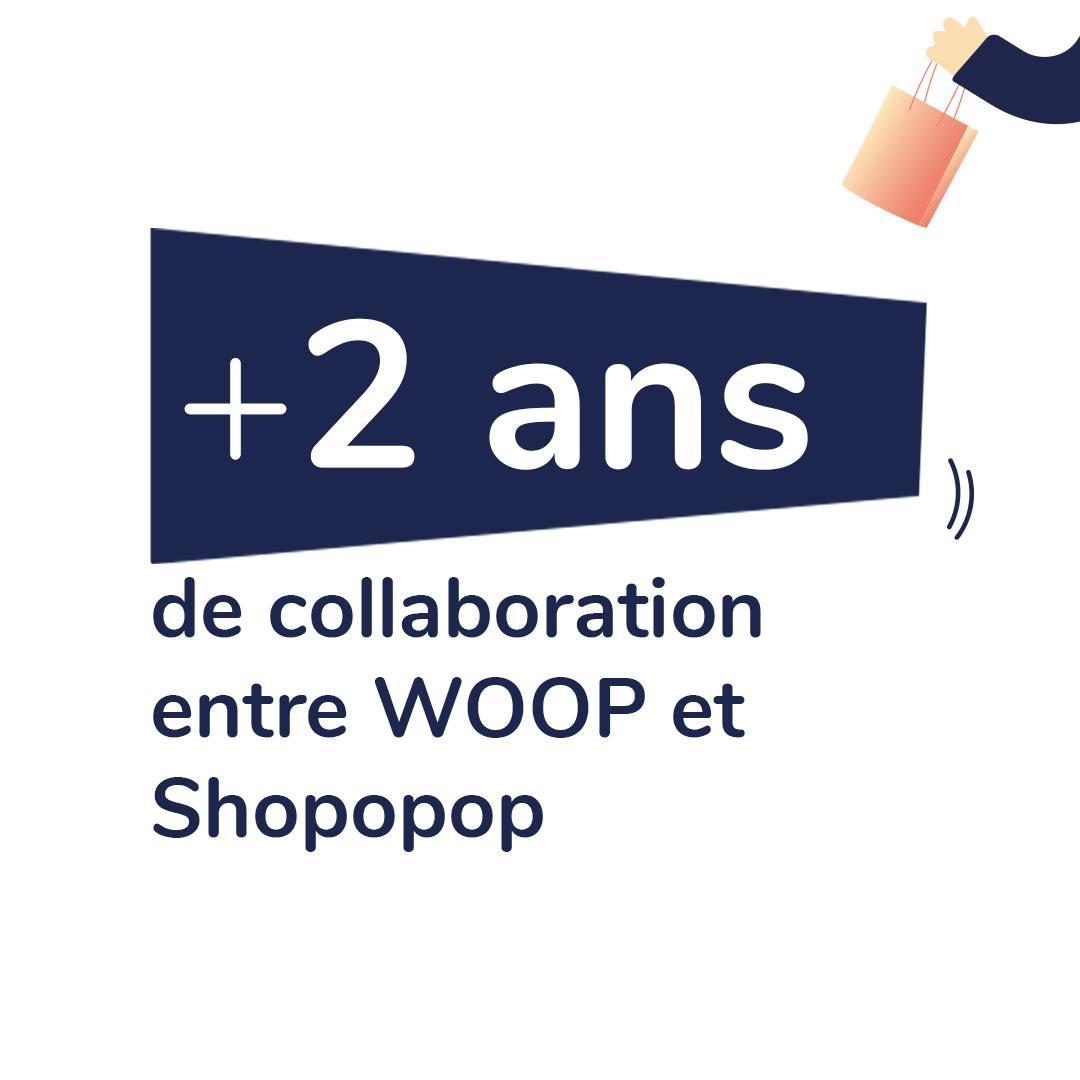2 ans partenariat entre Shopopop et Woop