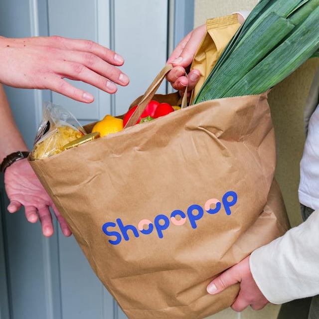 Une livraison de produits alimentaires avec Shopopop en cotransportage