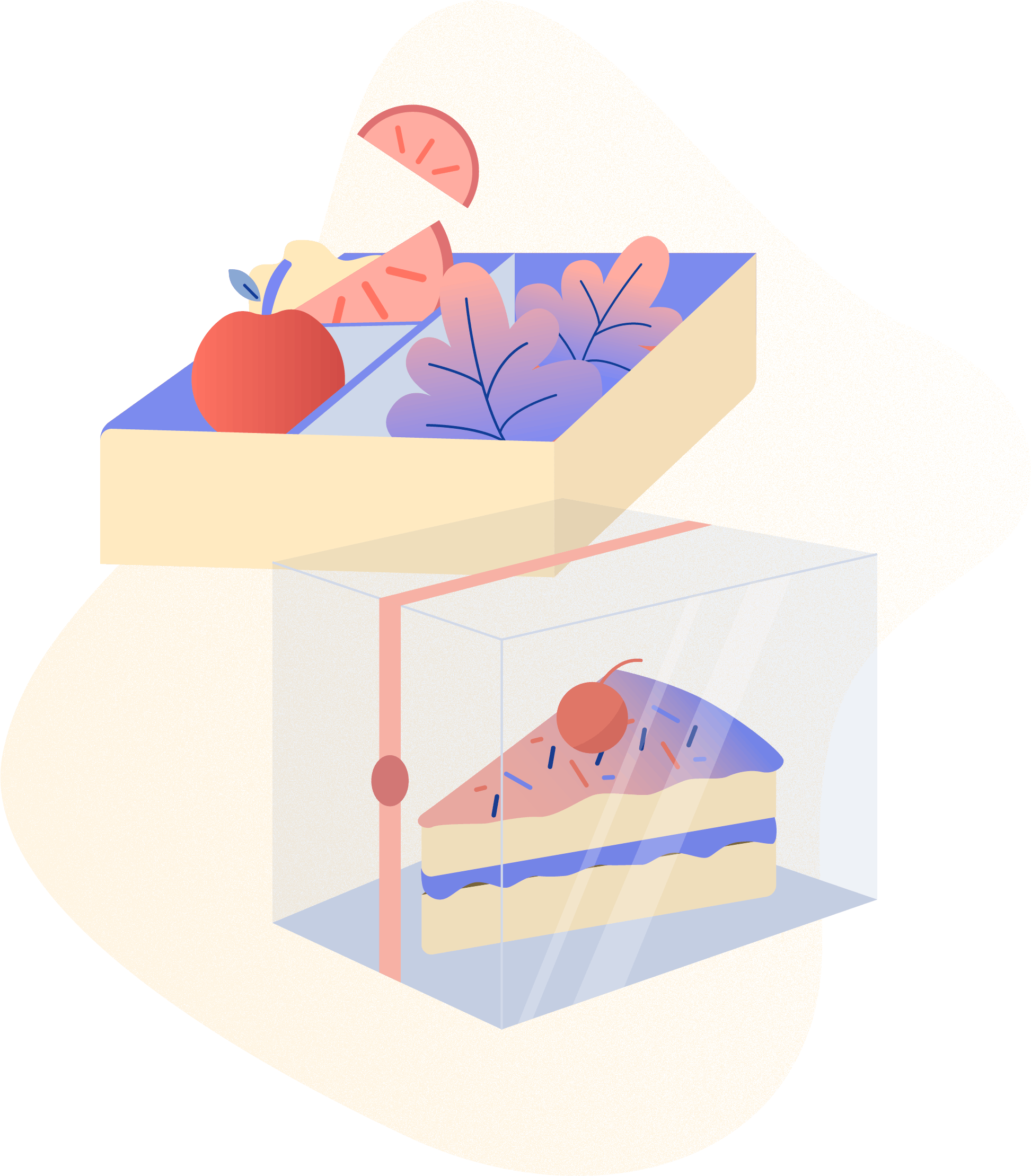 Ilustração de bolos