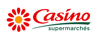 Logo en couleur des supermarchés Casino